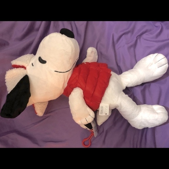 2015 Macy's Holiday Peanut's Snoopy Plush Stuffed Animal W/Sister Belle Clip 19” - Picture 1 of 12